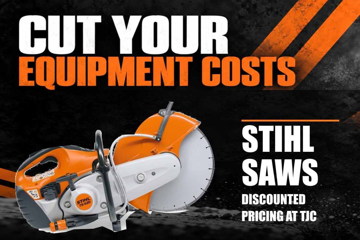 Discounted STIHL saws at TJC; STIHL TS 420 shown for illustration